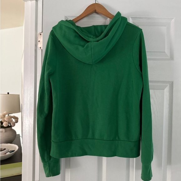 Aviator Nation Green Zip Hoodie with Rainbow Chest Stripes - Picture 4 of 5